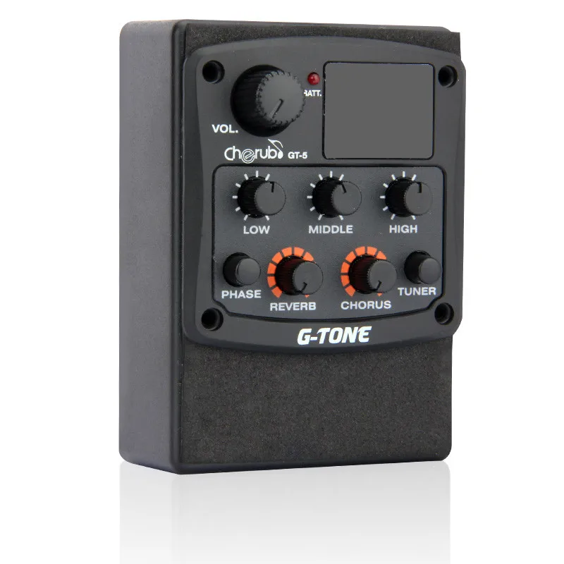 Акустическая гитара Cherub G Tone Preamp Piezo Pickup 3 полосный эквалайзер встроенный