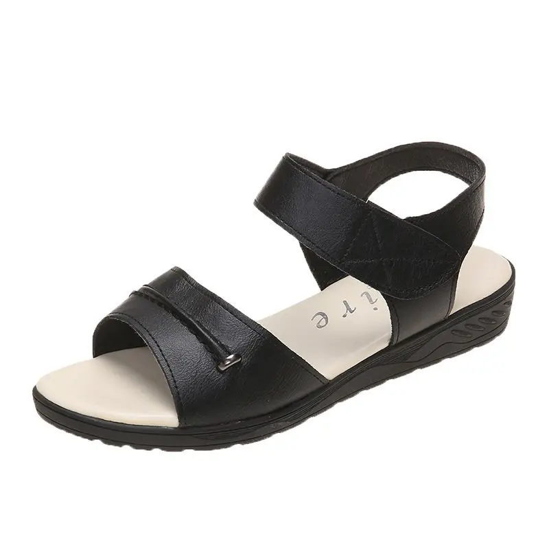 

2021 Summer shoes women retro women's beach sandals round head slope comfortable lightweight sandals women's casual shoes