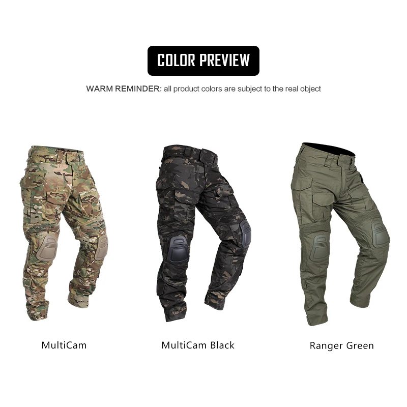 IDOGEAR G3 боевые штаны с наколенниками страйкбол военные тактические брюки CP Gen3