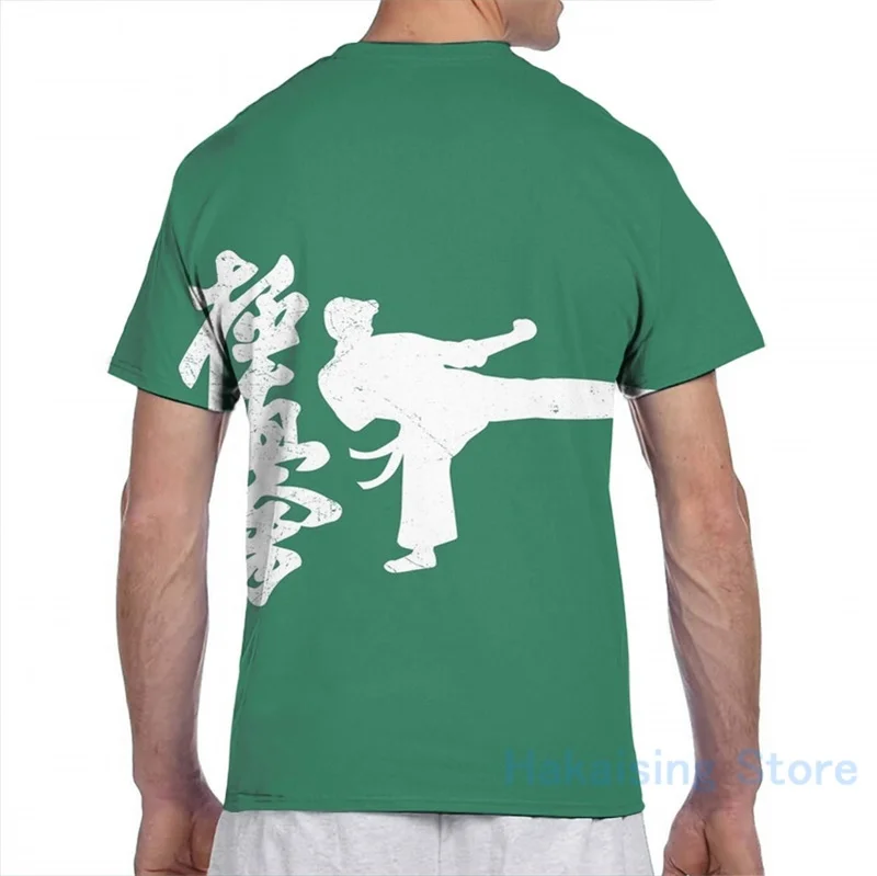 Футболка Мужская/Женская белая с принтом Kyokushin Karate модная рубашка коротким