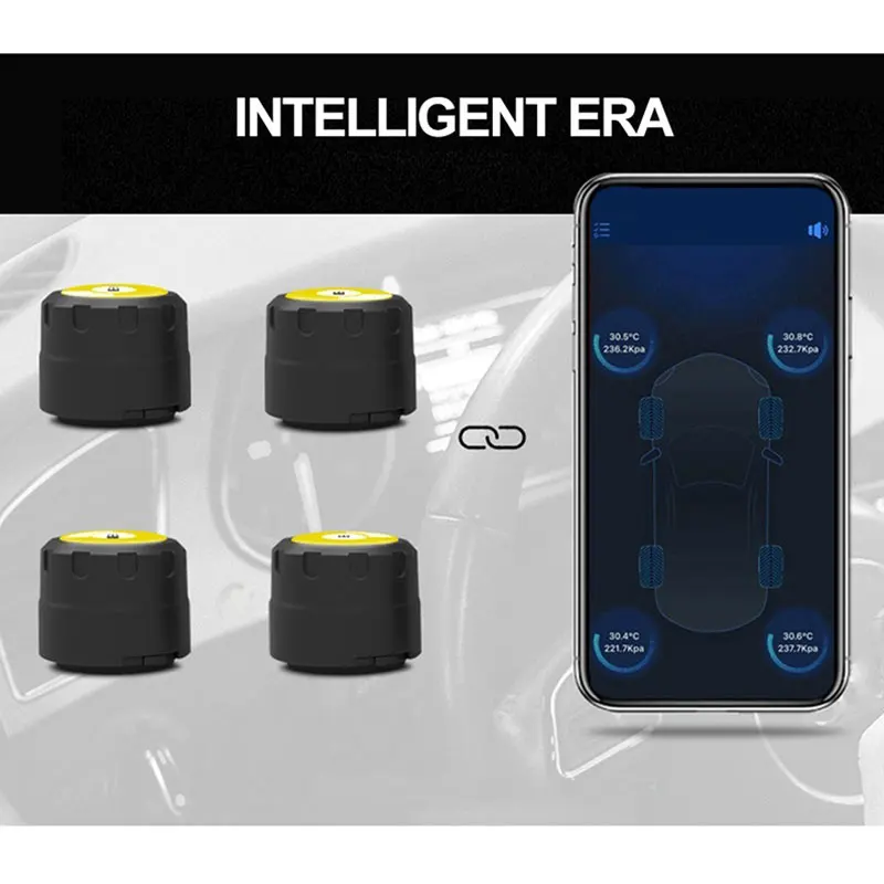 TPMS Bluetooth система контроля давления в шинах Поддержка IOS Android phone универсальные