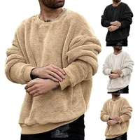 stylish men fuzzy pullover o neck pullover autumn winter all match long sleeve pocket fall sweatshirtsweatshirt %d1%82%d0%be%d0%bb%d1%81%d1%82%d0%be%d0%b2%d0%ba%d0%b0