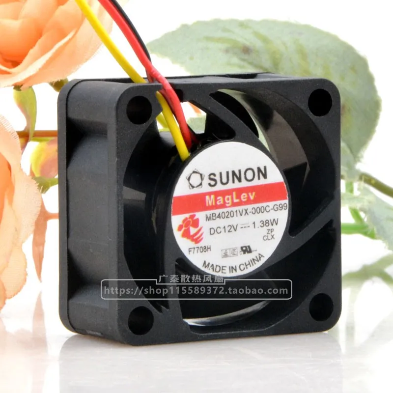 SUNON MB40201VX-000C-G99 4020 12V 1,38 W 4CM Micro охлаждающий вентилятор