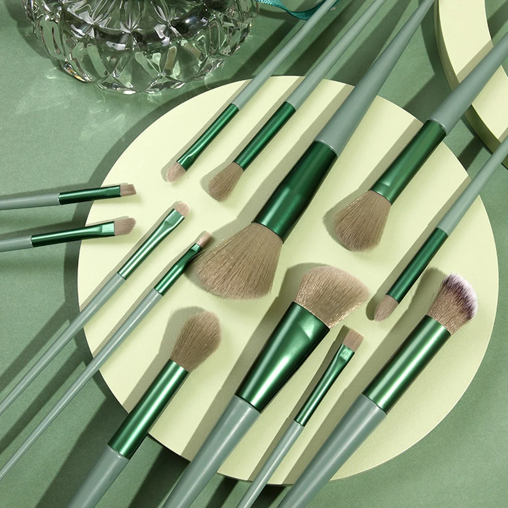 

1 Set/13pcs Cosmetic Brush Set with Storage Bag Eyeshadow Blush Brush Lip Eyebrown Concealer Eye Socket Makeup Brush Beauty tool