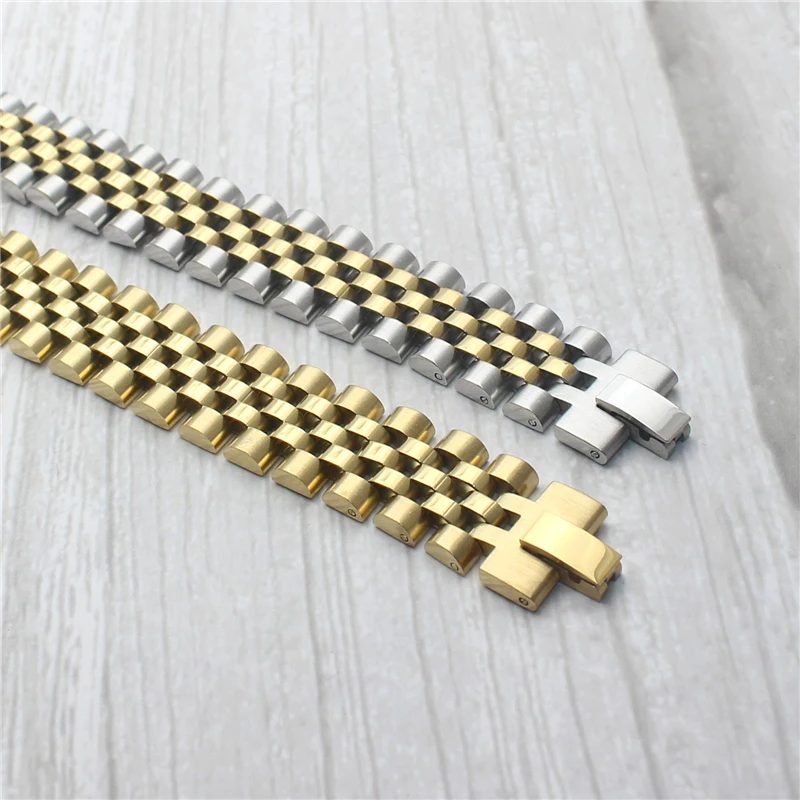 

Luxury Gold Color Stainless Steel Bracelet 200mm Wristband Men Jewelry Bracelets Bangles Gift for Him