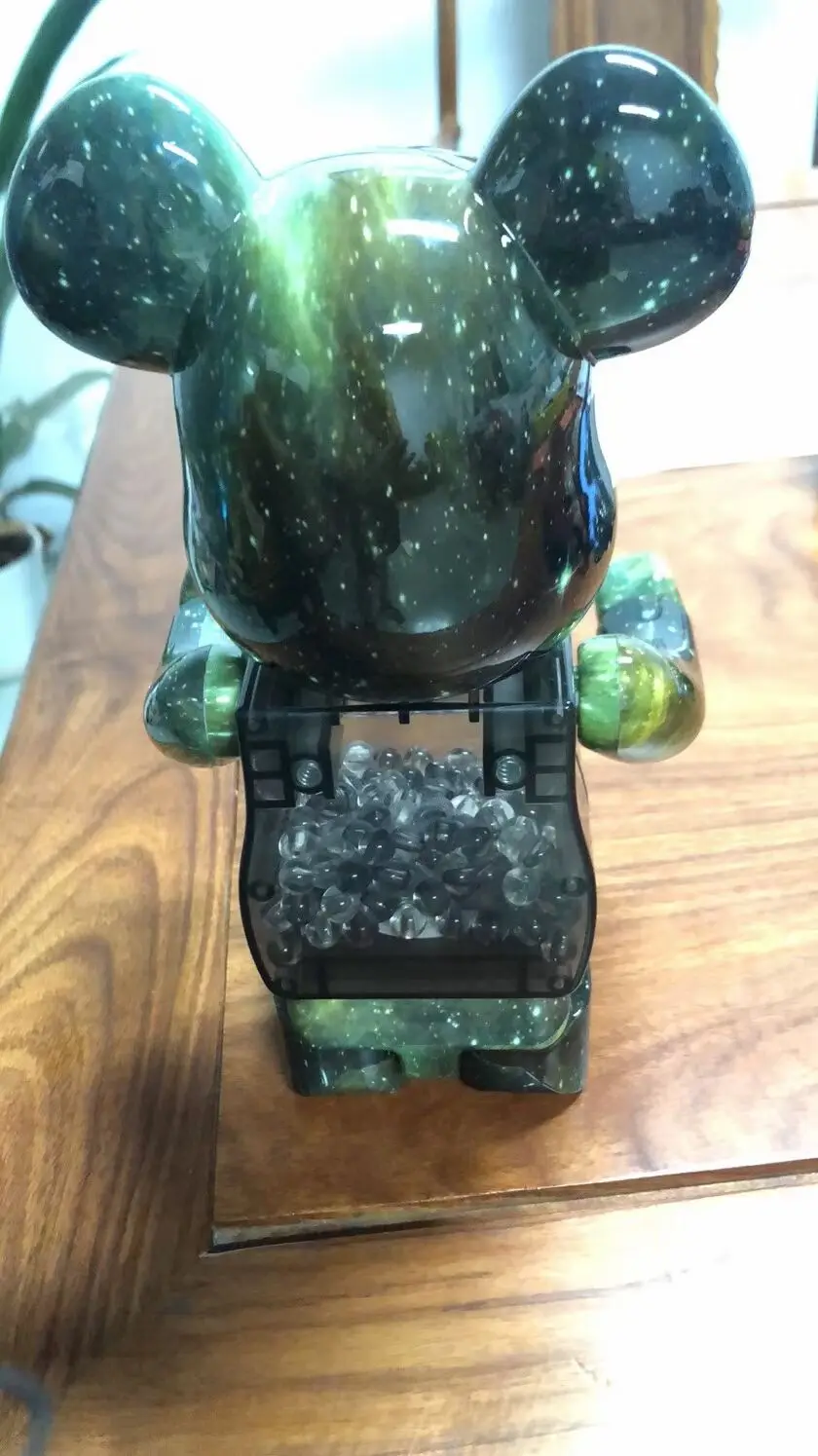 

2021 Bearbrick Northern lights Aurora starry sky Building blocks bear Figure bearbrick 400% Northern lights The New Bear brick