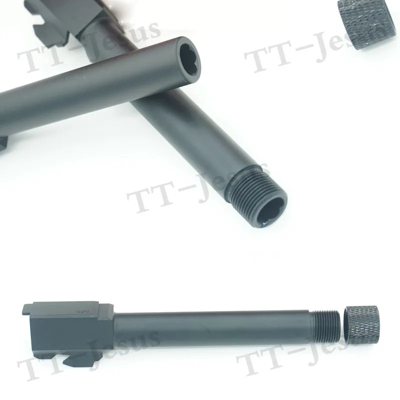 Glock Airsoft 9x19 ствол подходит для G17 Токио Glock 22 WE G17 Tokyomarui Glock удлинительная трубка 14 мм обратная резьба алюминий - изображение