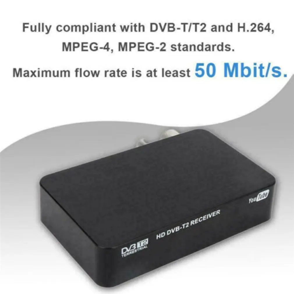 Full HD 1080P Mini Digital Video Smart K2 STB MPEG4 DVB-T2 Receiver TV Box+Remote Controller Set Top Box