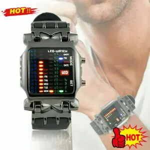 

Luxury Men's Steel Watch Led Sports Date Digital Bracelet Wristwatch Business Leisure New Fashion High Quality