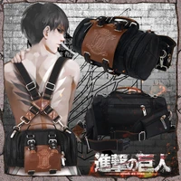 anime attack on titan backpack cosplay canvas rucksack crossbody shingeki no kyojin traval shoulder messenger bag handbag gift