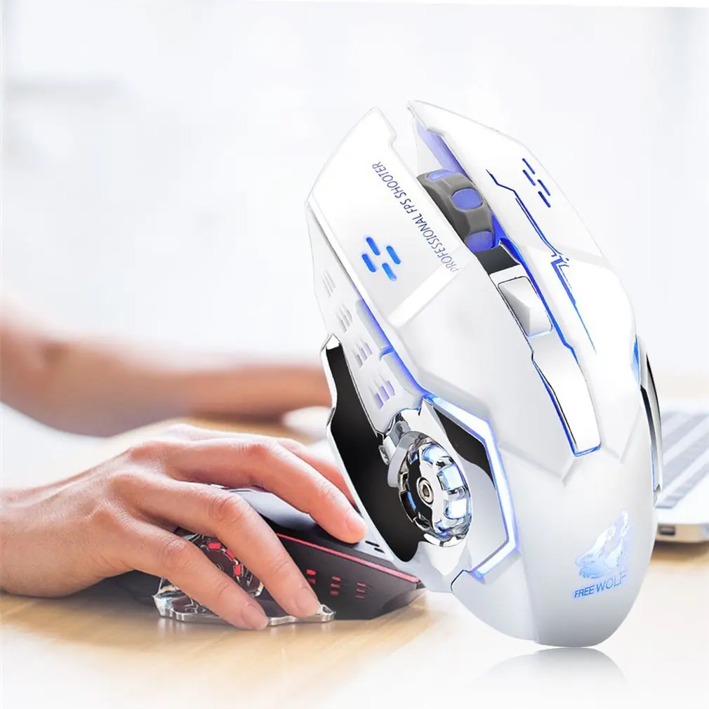 Беспроводная модная цветная светильник вая мышь с подсветильник кой для