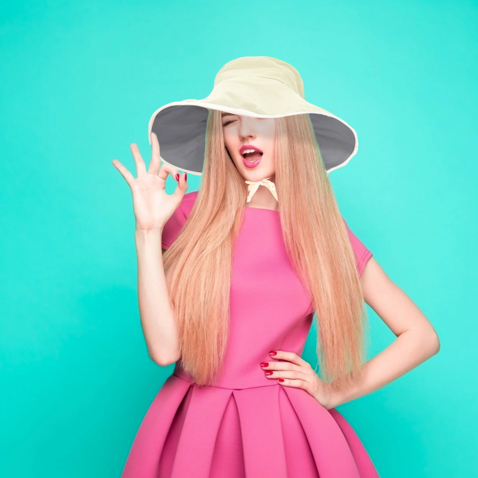 

New Hat Spring Summer Female Cap Women Sun Hat Wide Brim Bucket Hats Summer Hat Foldable Floppy Caps