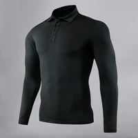 2021 autumn new men compression long sleeve shirt quick drying and breathable running gym polyester fitness t shirt tracksuit