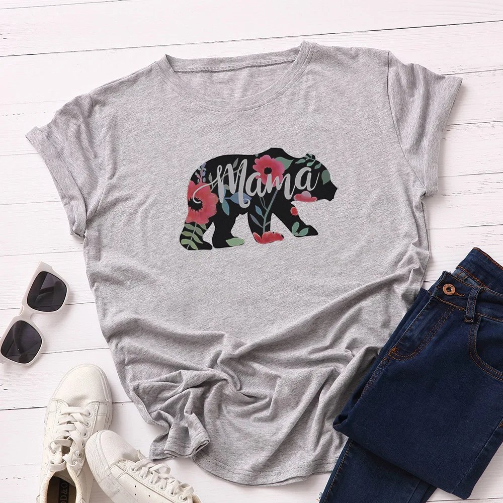 

New Summer Cotton Printed T Shirt Women Creative Design Animal Tees Unisex Tops S-5XL