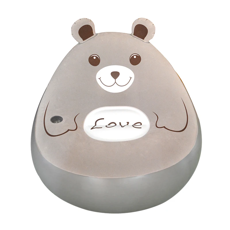 Креативный надувной диван для сна с мультяшным медведем одинарный балкон