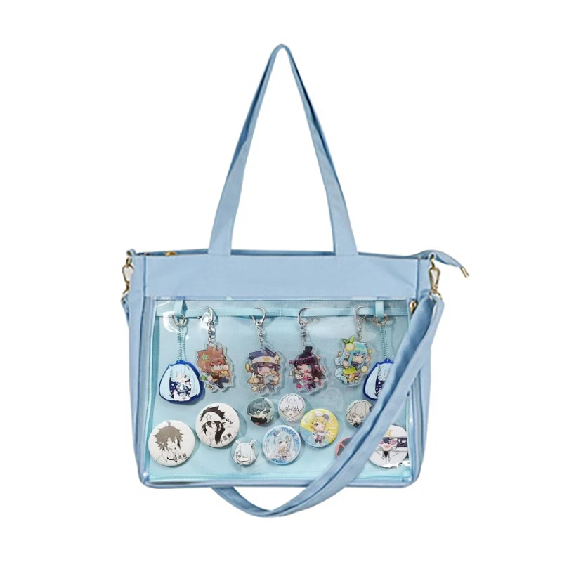 

Ita Bag Blue Red Japan Style 2020 New Cute Clear For Women Double Straps Girls Transparent Shoulder Lolita Blue ItaBag H234