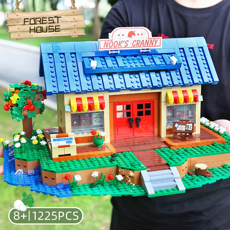 

Street View Architecture Series Building Toys The Animal Crossing House Bricks Model Building Blocks Kids Christmas Toys Gifts