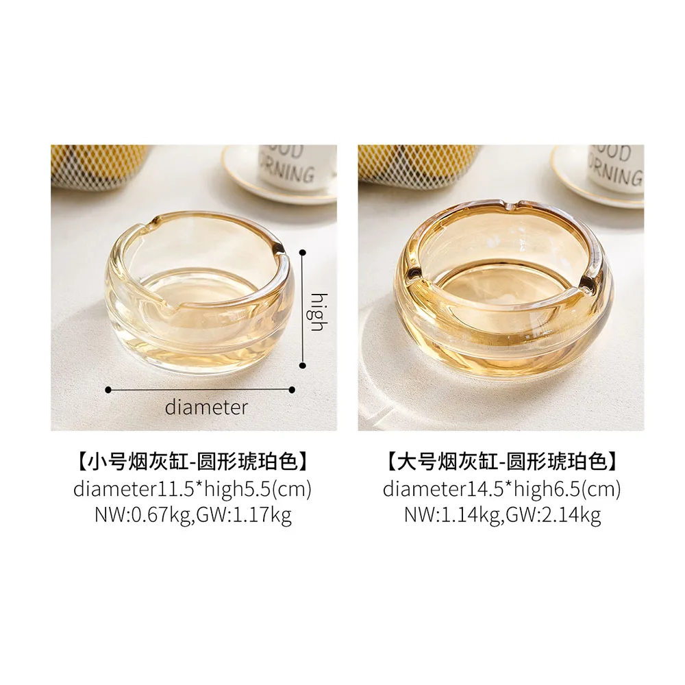 

Creative Ashtrays Modern Transparent Glass Ashtray Home Decoration Accessories Bong for Smoking Cigar Ashtray A Gift for A Guy