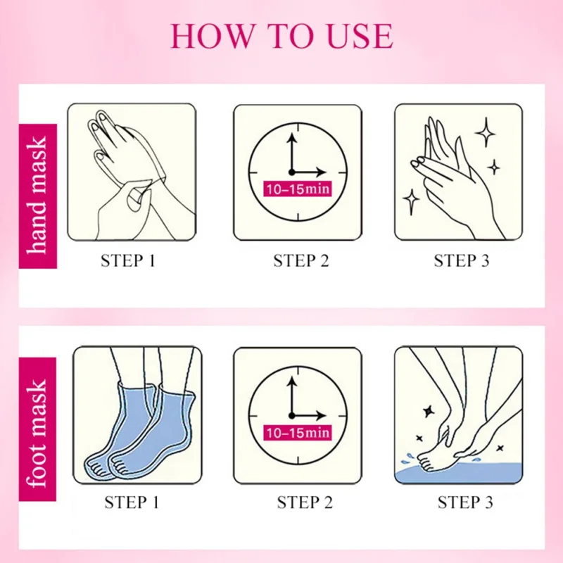 Маска для ног маска рук увлажняющая осветляет тонкие линии анти-сушильная