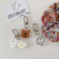 ins cartoon cute koala pudding milk key buckle student schoolbag pencil case airpods decorative accessories fashionable pendant