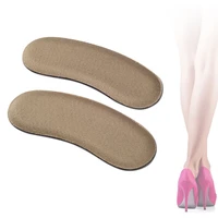 ushine black grey brown pairs sticky fabric shoe back heel inserts insoles pads cushion back heel insert