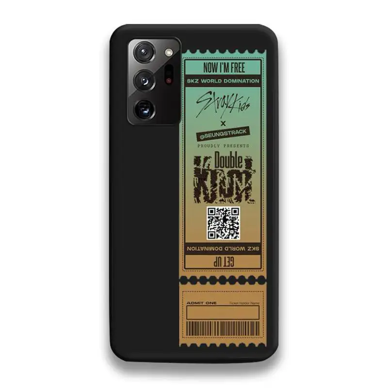 

Stray Kids Air tickets Design Phone Case For Samsung Galaxy Note20 ultra 7 8 9 10 Plus lite M51 M21 M31S J8 2018 Prime