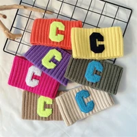 new fashion letter knitted hair bands winter keep warm elastic headbands hip hop trend hair accessories