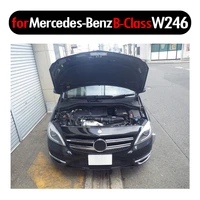 for 2011 2019 mercedes benz b class w246 front bonnet hood modify gas struts carbon fiber spring damper lift support absorber
