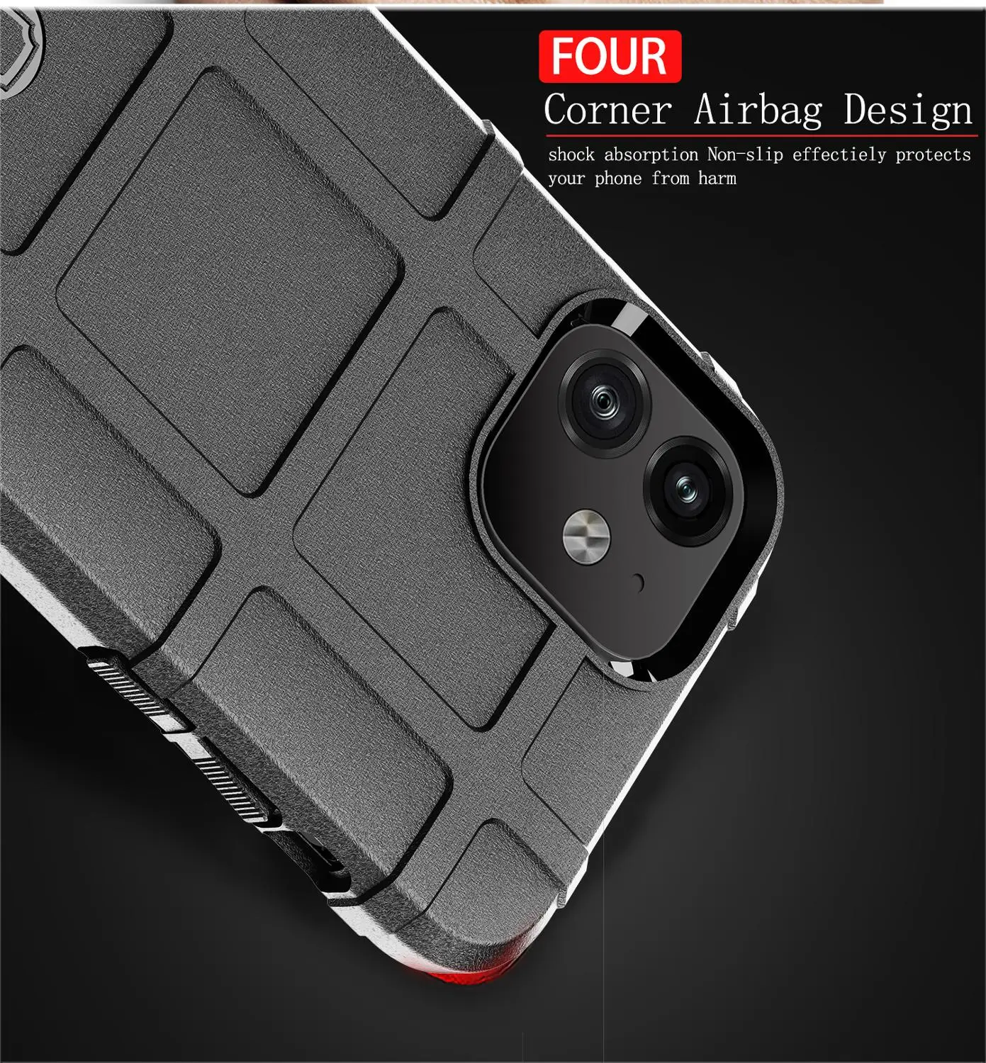 

Phone Case for Iphone 12 11 7 8 6 6S Plus X XS XR Pro MAX SE 2020 Shockproof Silicagel Armor Military Protection Anti Fall Cover