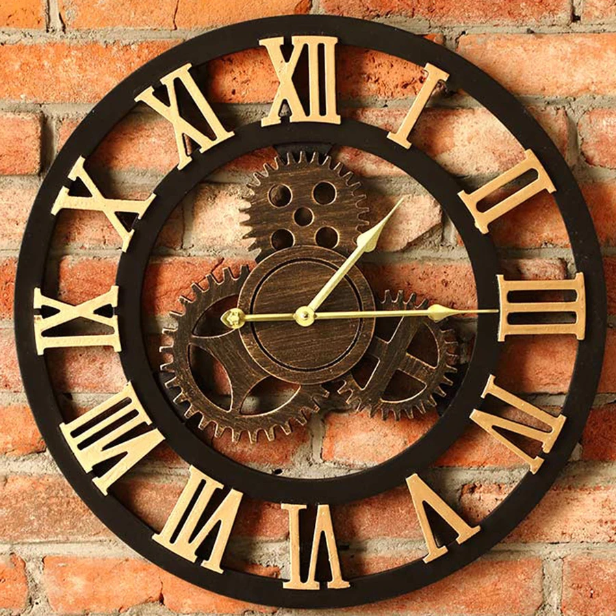Большие настенные 3d-часы в современном стиле винтажные часы скандинавском для