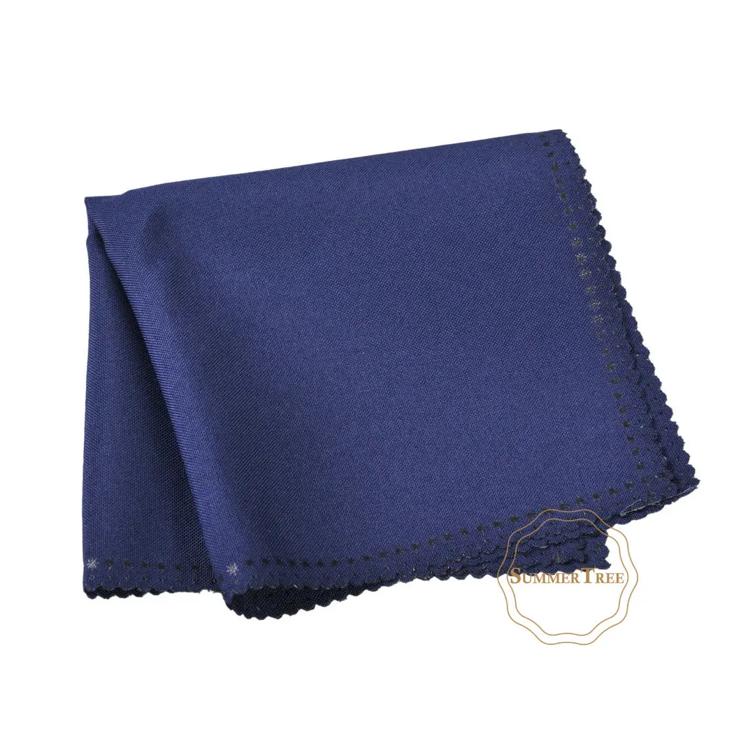Navy blue 10 льняных салфеток носовой платок из полиэстера 1" X 12" ткань Diner Свадебная вечеринка Рождество событие поставка 30 см* 30 см много цветов - Цвет: Navy blue