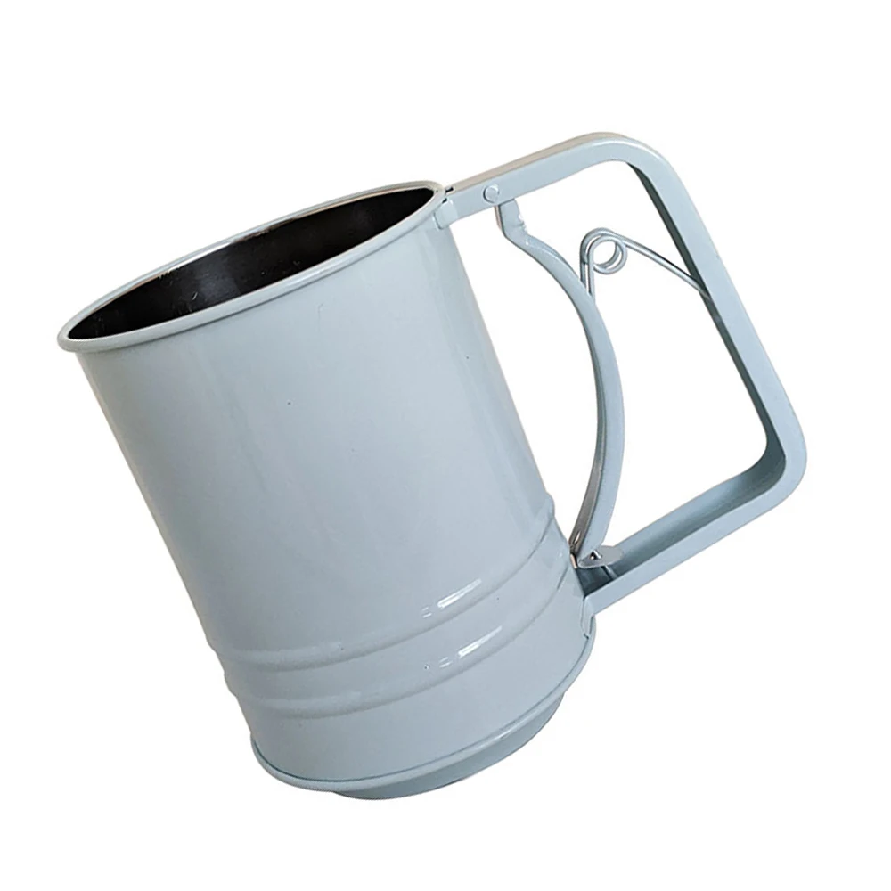 Новый ручной шейкер для муки сетчатый сито из нержавеющей стали чаша порошковой