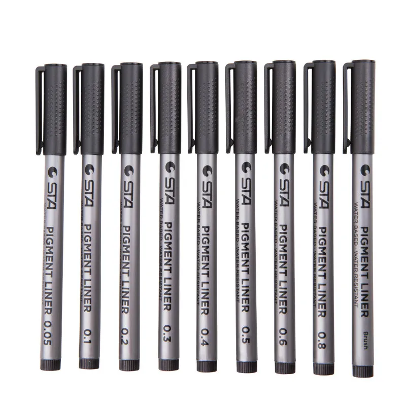 1 предмет черный Ручка Pigma Micron рисованной эскиз конструкции иглы пера ручной Dawing