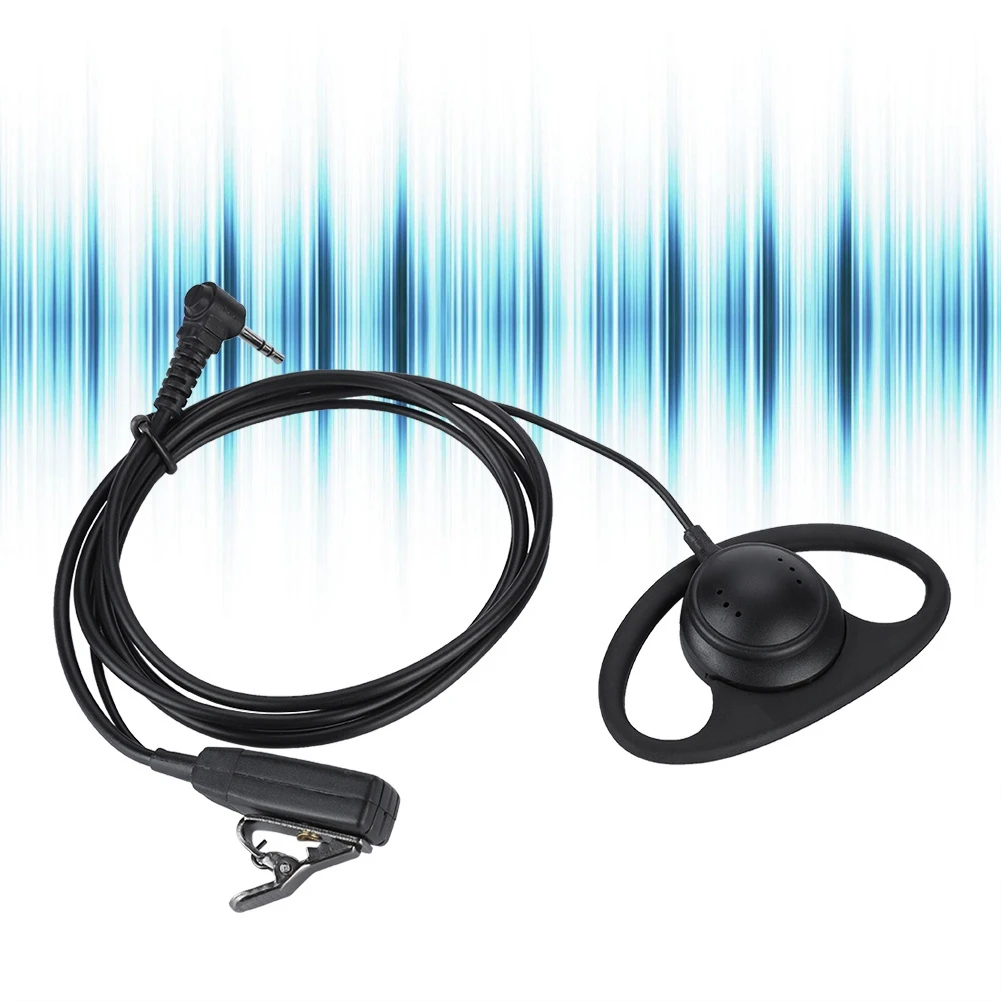 

2.5mm Plug D Type Security Earhook Headset Earphone for Motorola Radios with PTT ButtonEarphone