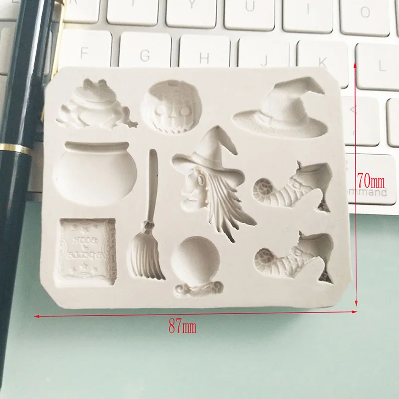 Хэллоуин вечерние силиконовая форма для сахарных изделий выпечки тортов DIY