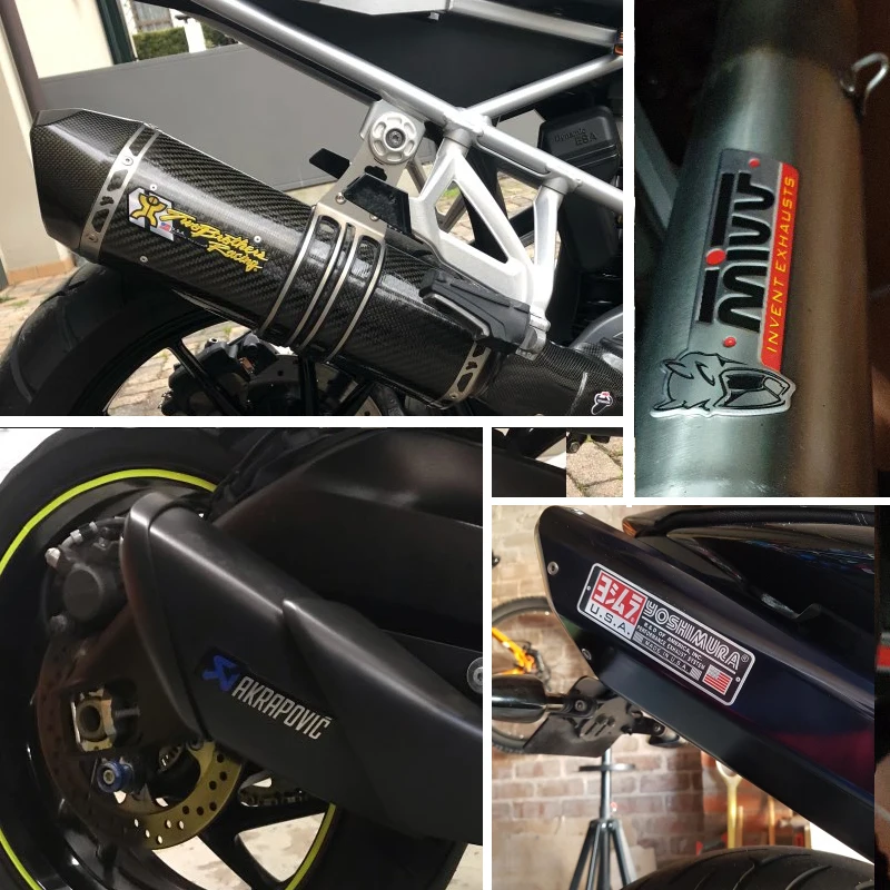 3D эмблема из алюминиевого сплава глушитель для мотоцикла наклейка на трубы MIVV AR