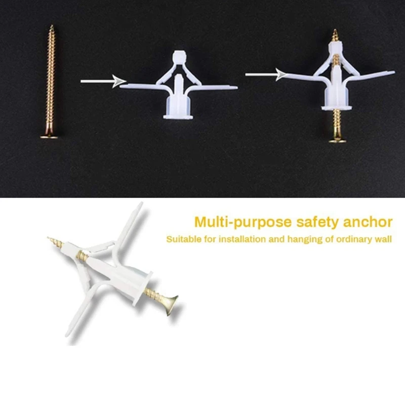

Drywall and Hollow-Wall Anchor Assortment Kit, Anchors, Screws, Wall Anchor Hooks, and Hollow-Door Toggle Anchor