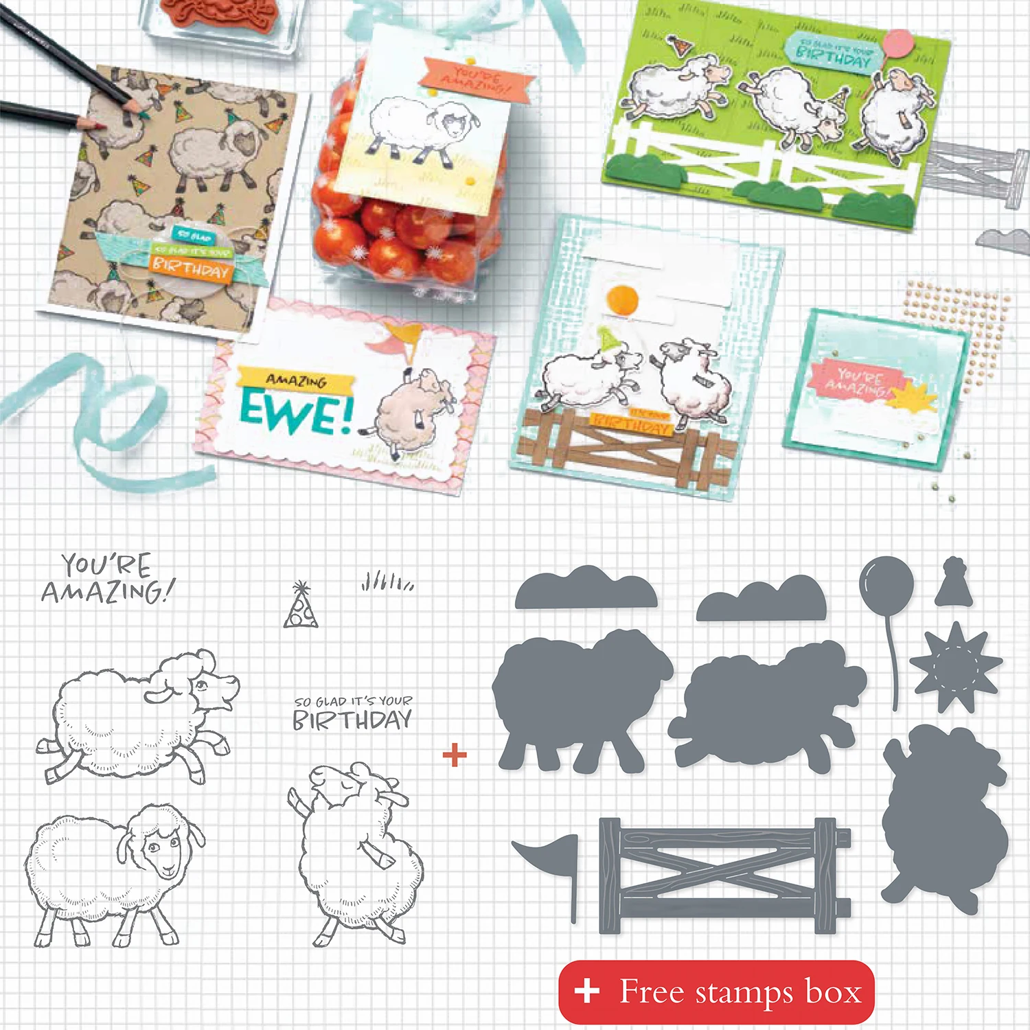 

Cute Lamb Sheep Metal Cutting Dies And Clear Stamps Stencils Scrapbooking Dairy Album Invite Greet Cards Handmde DIY Decoration