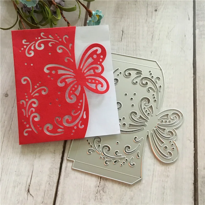 Бабочка кружева металла резки штампы границы для рукоделия Скрапбукинг свадьбы