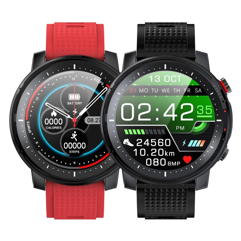 

L15 Smart Watch Man Fitness Tracker Heart Rate Monitoring Watch Outdoor With LED Highlight Full Touch IP68 Waterproof Watch