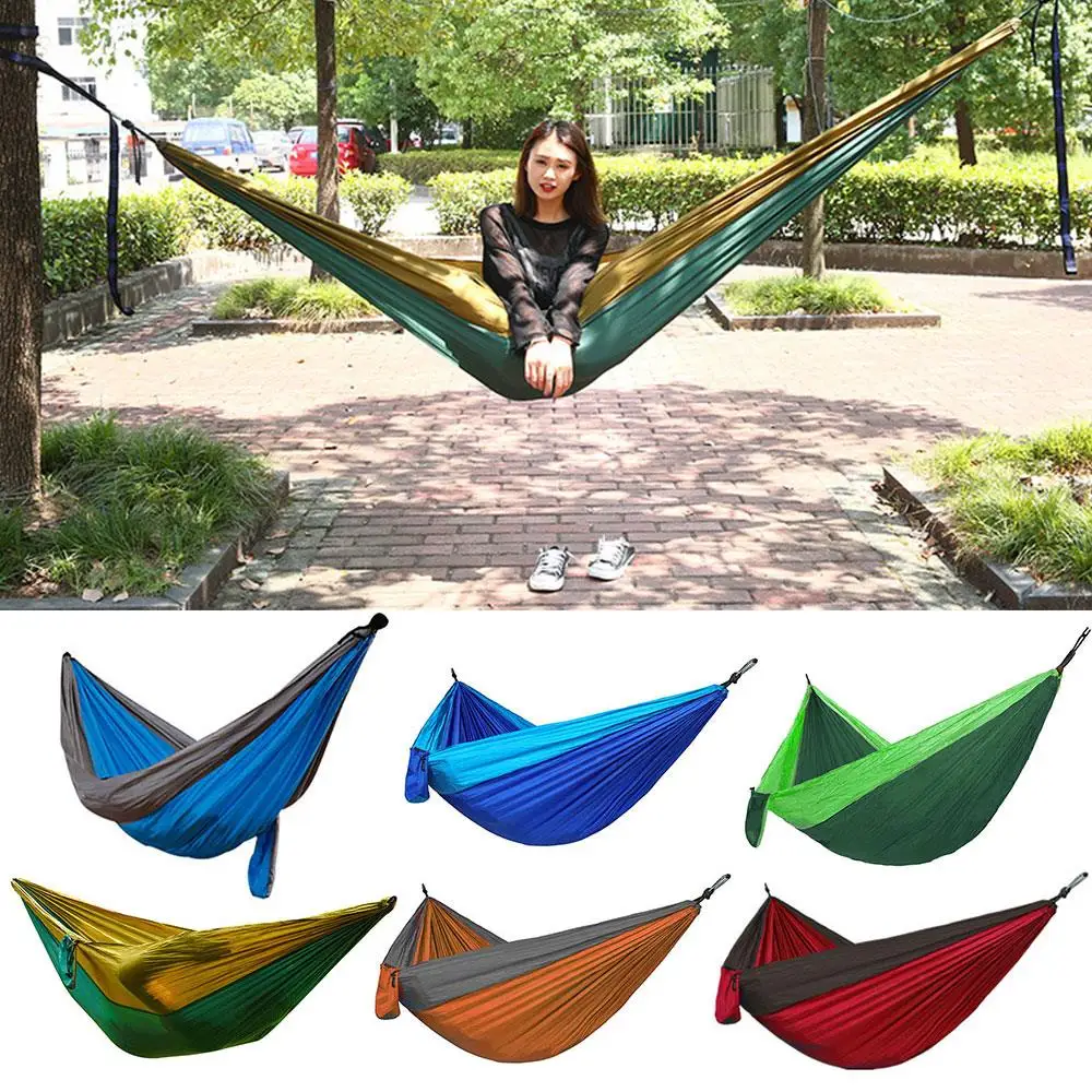

270x140cm Picnic Camp Tent Nylon Camping Hanging Hammock Outdoor Swing Camping Hiking Rest Bed Survival Supplies