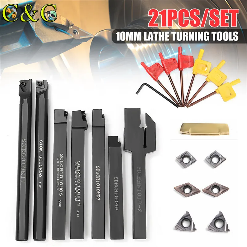 7 шт. 10 мм хвостовик токарный держатель для токарного инструмента сверлильный