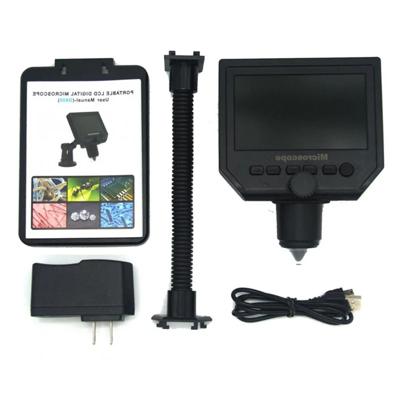 

600X Digital Microscope Electronic Video Microscope Soldering Video Microscope Camera 4.3 Inch Lcd Endoscope Magnifying Camera