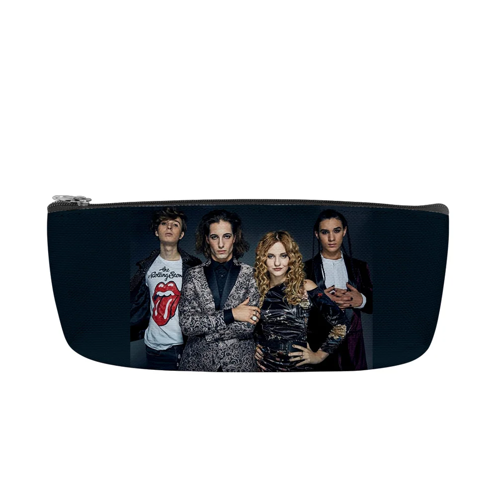 

New Maneskin Merch Oxford Cosmetic bag, multi-purpose Cosmetic bag, Travel Toilet bag, Pen Coin Bag With zipper, Small clutch