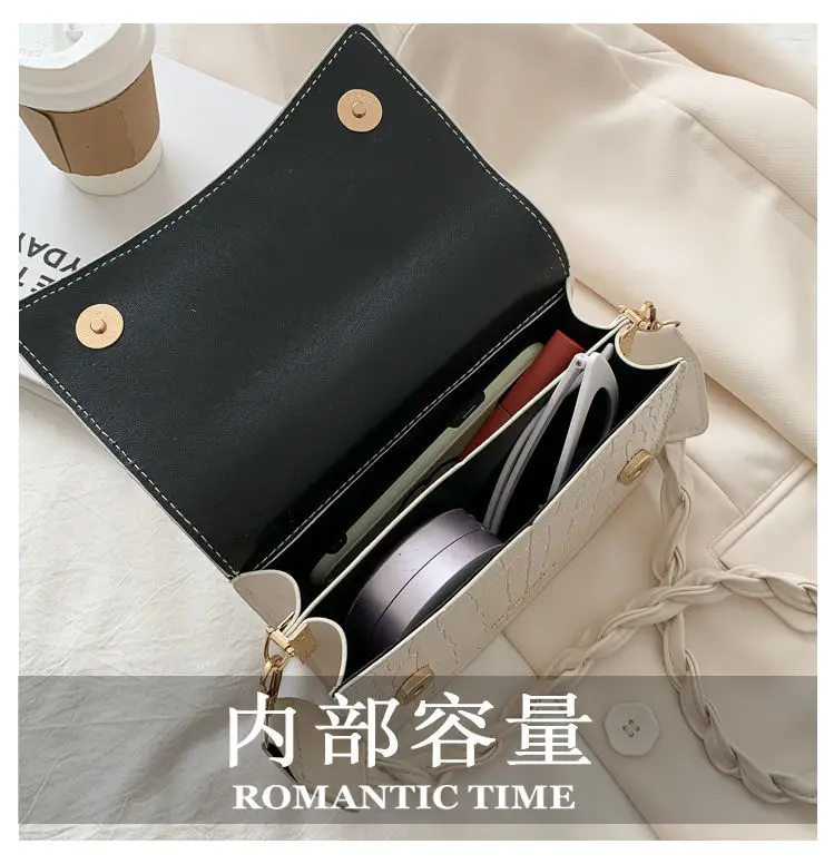 

Vintage Female Messenger Bag New Fashion Ladies Small Square Shoulder Crossbody Bag PU Leather Women Flap Handbags Clutch Purse