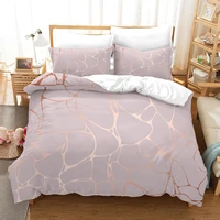3d print geometric pink marble comforter bedding set cover girls bed cover bedspread 23 pcs twin full queen size linen bedding