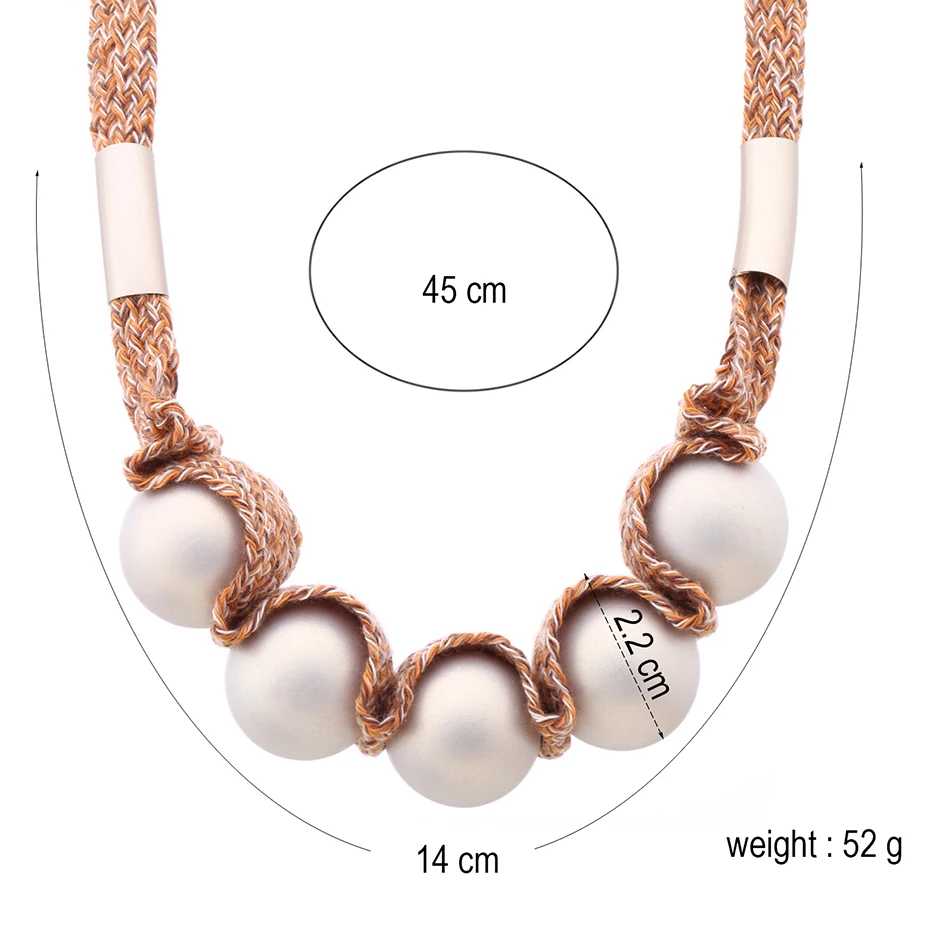 Женское Ожерелье с бусинами ожерелья и подвески из бисера эффектное ожерелье