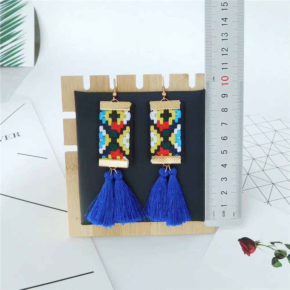 HC 2021 тренд шелк ткань Длинные висячие серьги длинные массивные серьги-кисточки