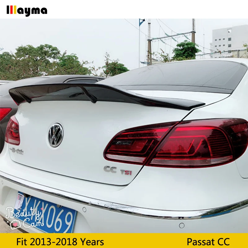 Стильный спойлер R для заднего багажника из углеродного волокна губа VW Passat CC 2013-2018