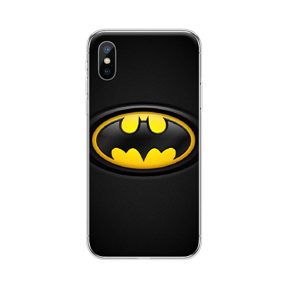 Мягкий чехол с Бэтменом и логотипом Joker DC для iphone 4 4S 5 5S SE 5C 6 6S 7 8 plus X XS XR 11 PRO MAX |